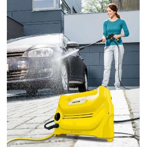 واشر فشار فشرده 100 نوار، 1200W برای ماشین، دوچرخه و تمیز کردن خانه، Karcher K1 افقی